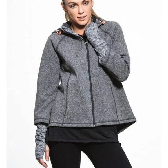 Sweaty Betty time out Luxe, fleece lined active wear zip up hoodie - Picture 1 of 6